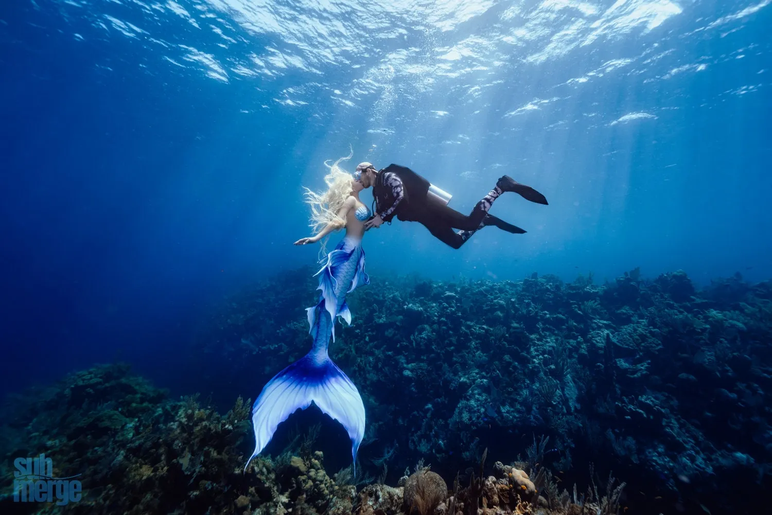 Underwater portrait session in the Submerge studio, Fullerton, CA